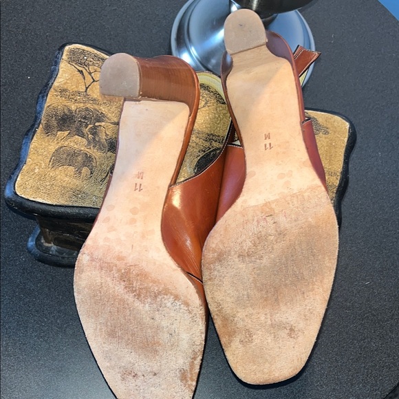 Vintage Bally Women's Brown Slingback Heels, Size 11M - Picture 7 of 8